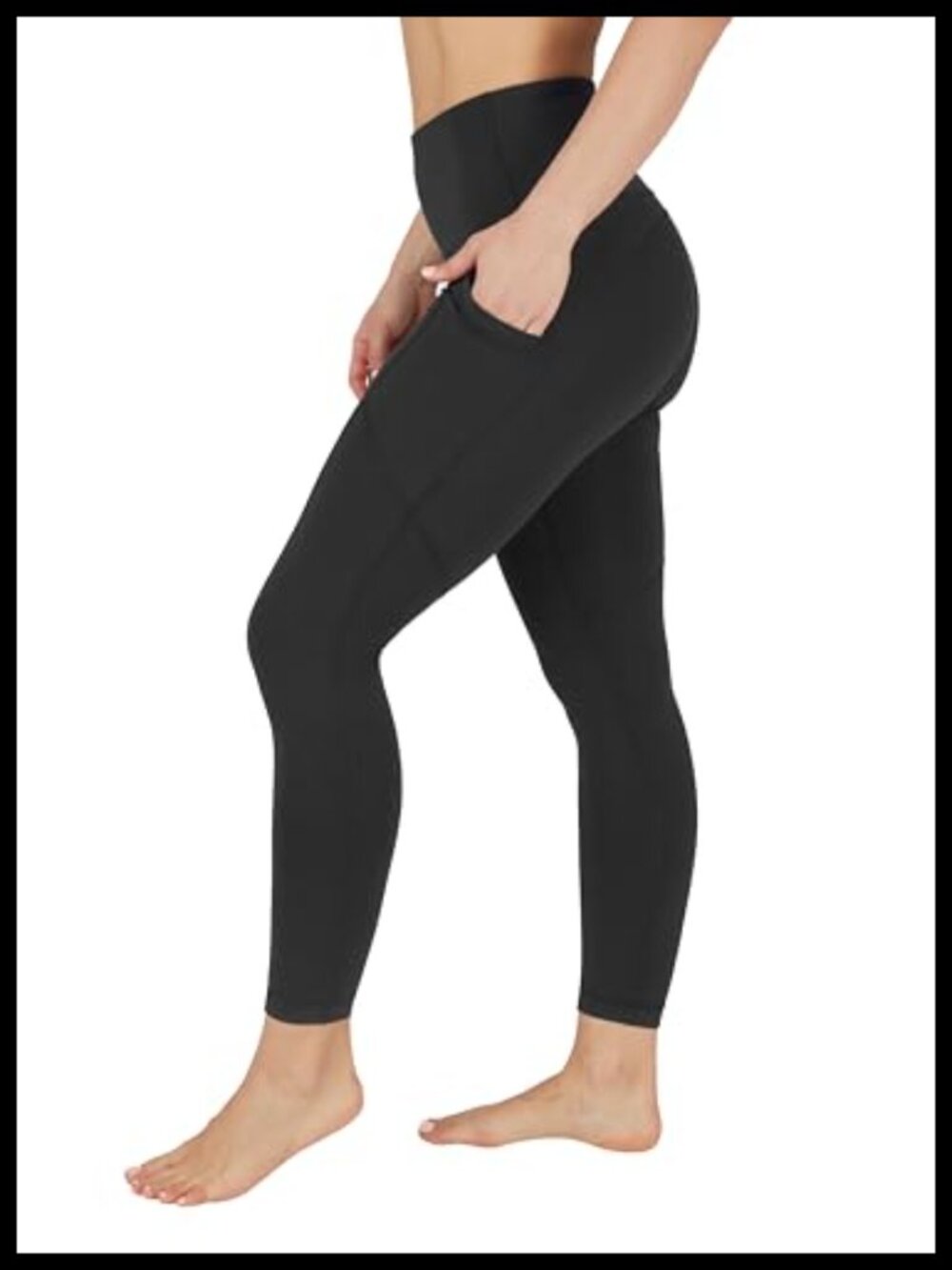 High Waist Tummy Control Yoga Leggings with Pockets 7/8 Ankle